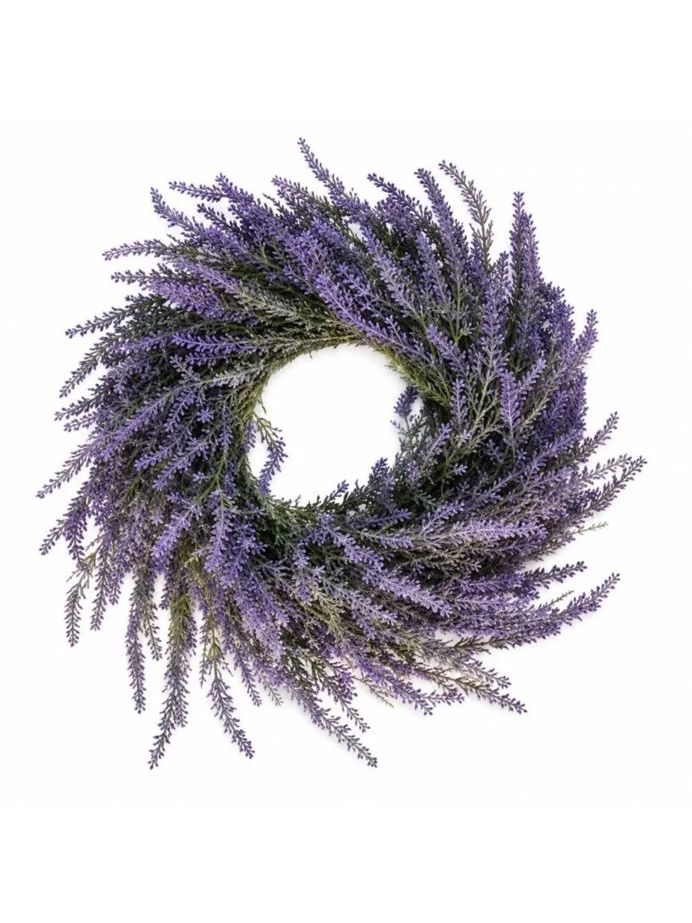 12 Inch Lavender Wreath, Spring Wreath, Summer Wreath, Lavender Door Wreath, Can